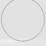 Semi Graduation Diamond Necklace