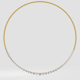 Semi Graduation Diamond Necklace