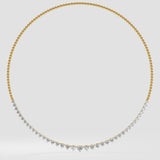 Semi Graduation Diamond Necklace