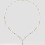 Cascade Pear Tennis Necklace