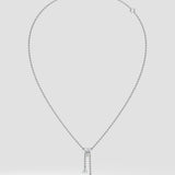 1.5 Ct Heartline Drop Necklace