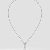 1.5 Ct Heartline Drop Necklace
