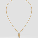 1.5 Ct Heartline Drop Necklace