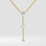1 Ct Pearline Lariat Necklace - House of Quadri