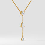 1 Ct Pearline Lariat Necklace - House of Quadri
