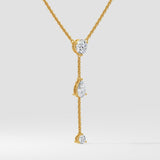 1 Ct Pearline Lariat Necklace - House of Quadri