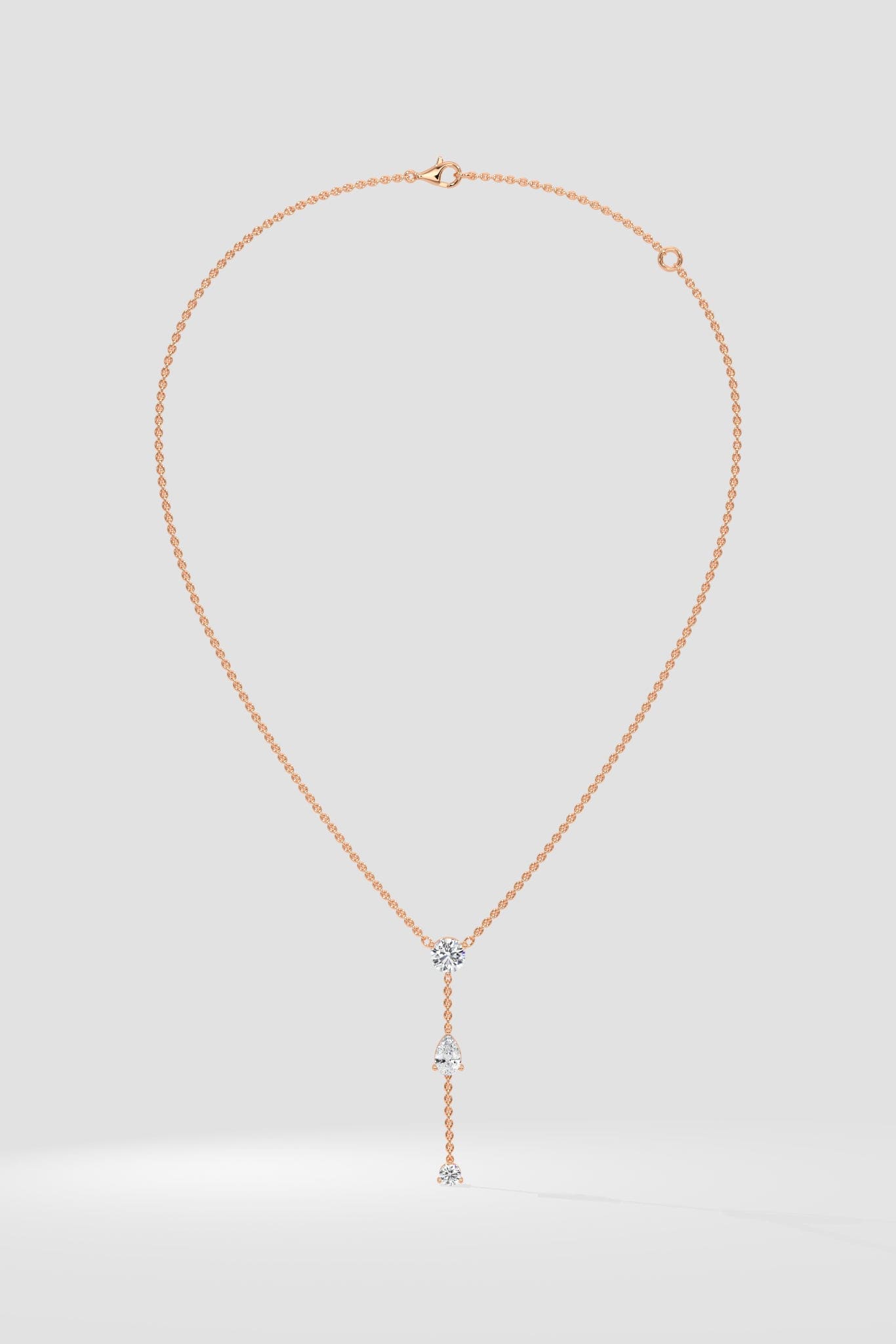 1 Ct Pearline Lariat Necklace - House of Quadri