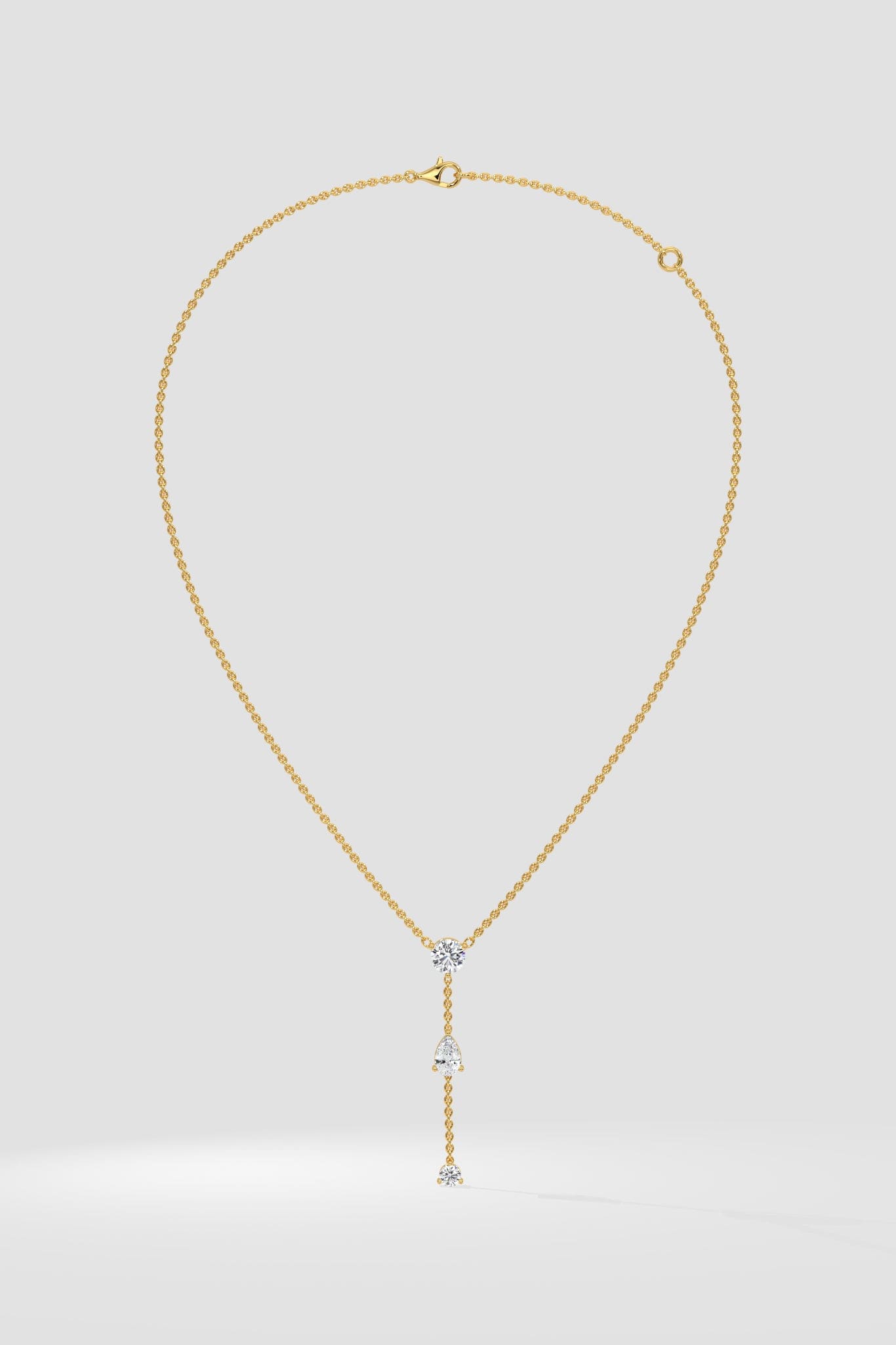 1 Ct Pearline Lariat Necklace - House of Quadri