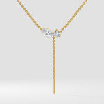 Toi-et-Moi Drop Necklace - House of Quadri