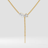 Toi-et-Moi Drop Necklace - House of Quadri