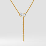 Toi-et-Moi Drop Necklace - House of Quadri