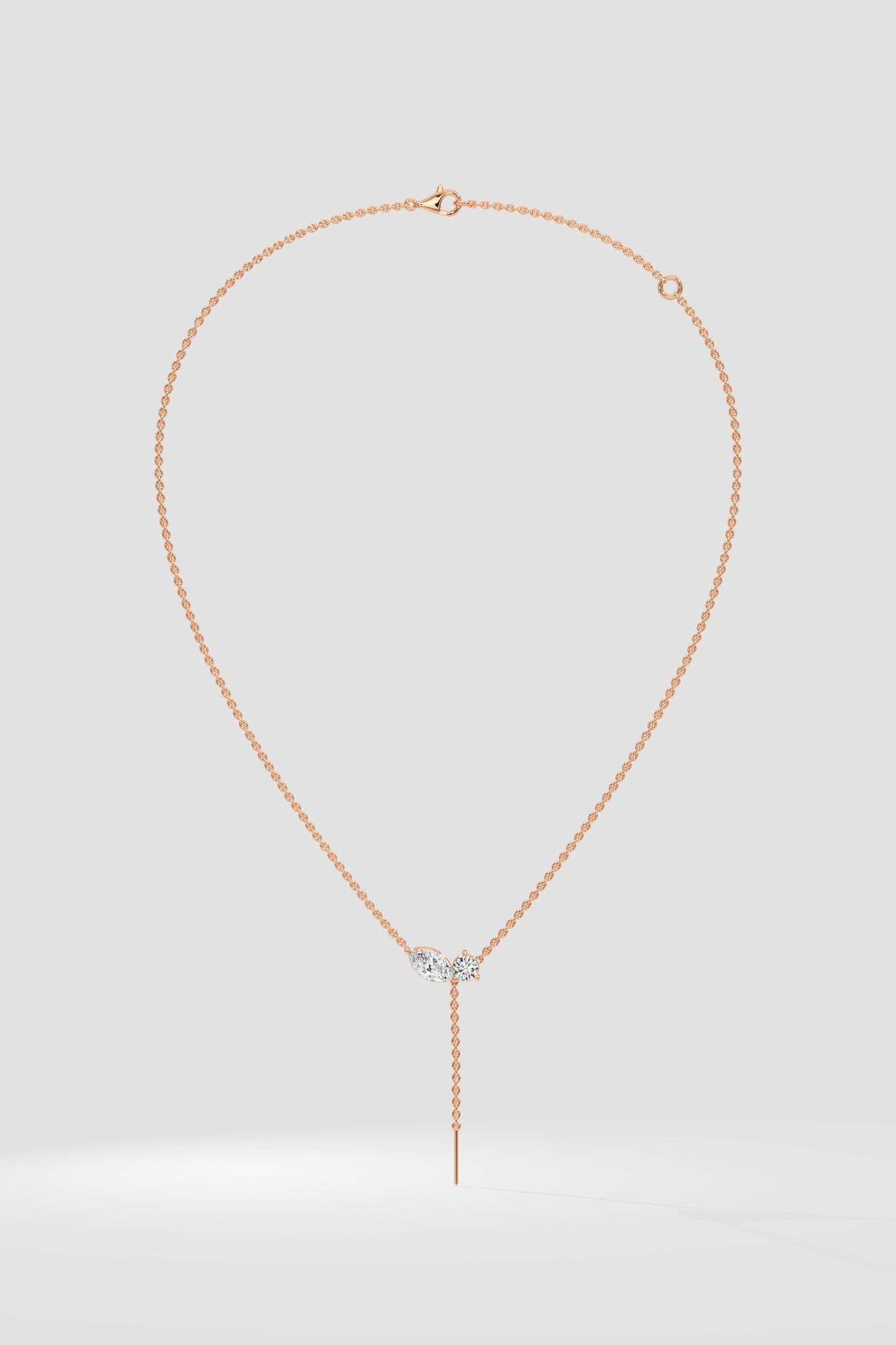 Toi-et-Moi Drop Necklace - House of Quadri