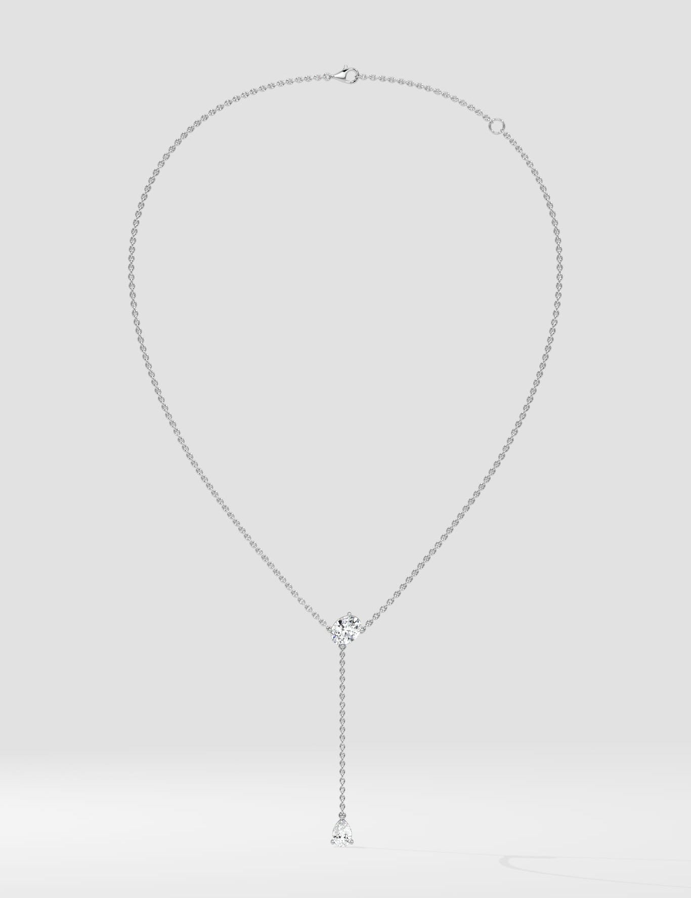 1 Ct Lumé Lariat Necklace - House of Quadri