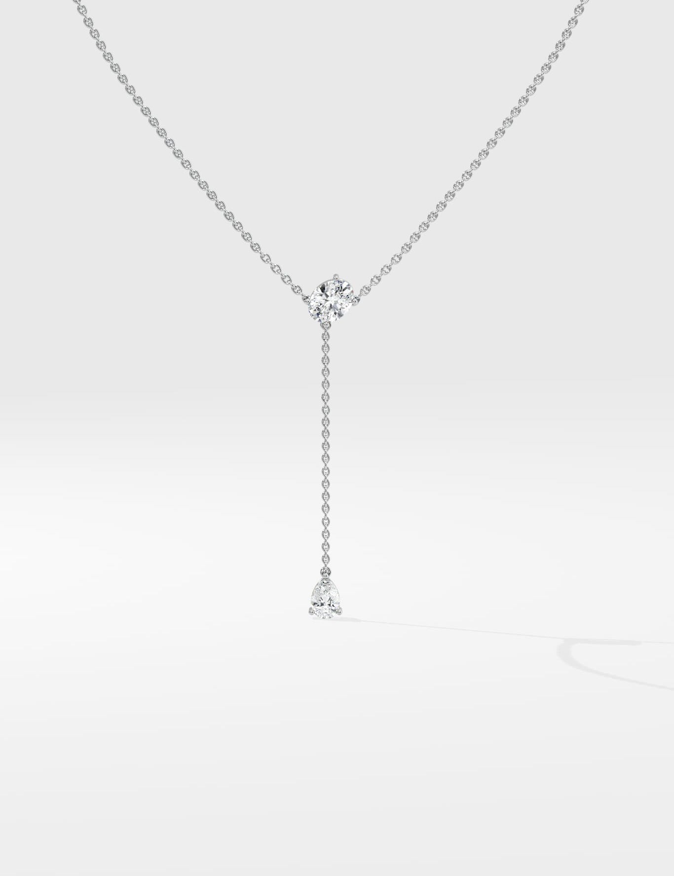 1 Ct Lumé Lariat Necklace - House of Quadri