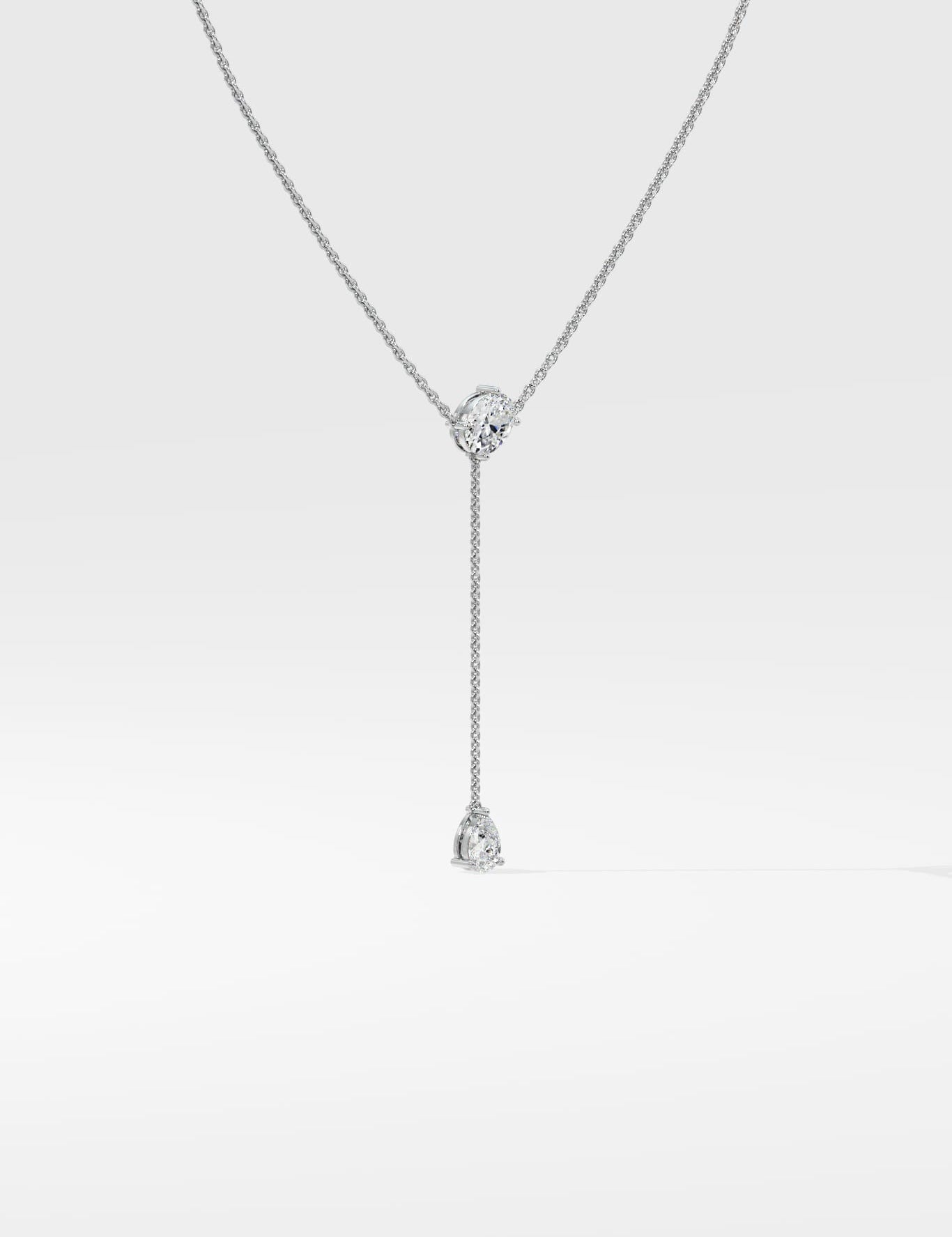 1 Ct Lumé Lariat Necklace - House of Quadri