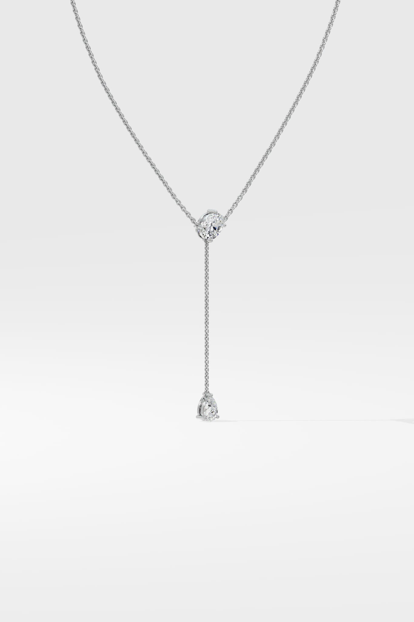 1 Ct Lumé Lariat Necklace - House of Quadri