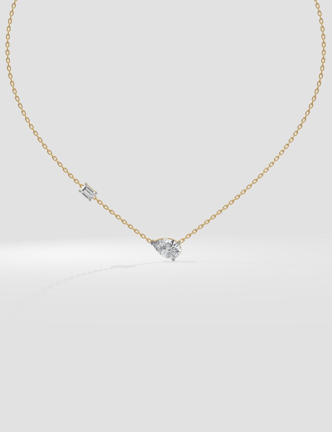 3 Ct Pear Duet Necklace - House of Quadri