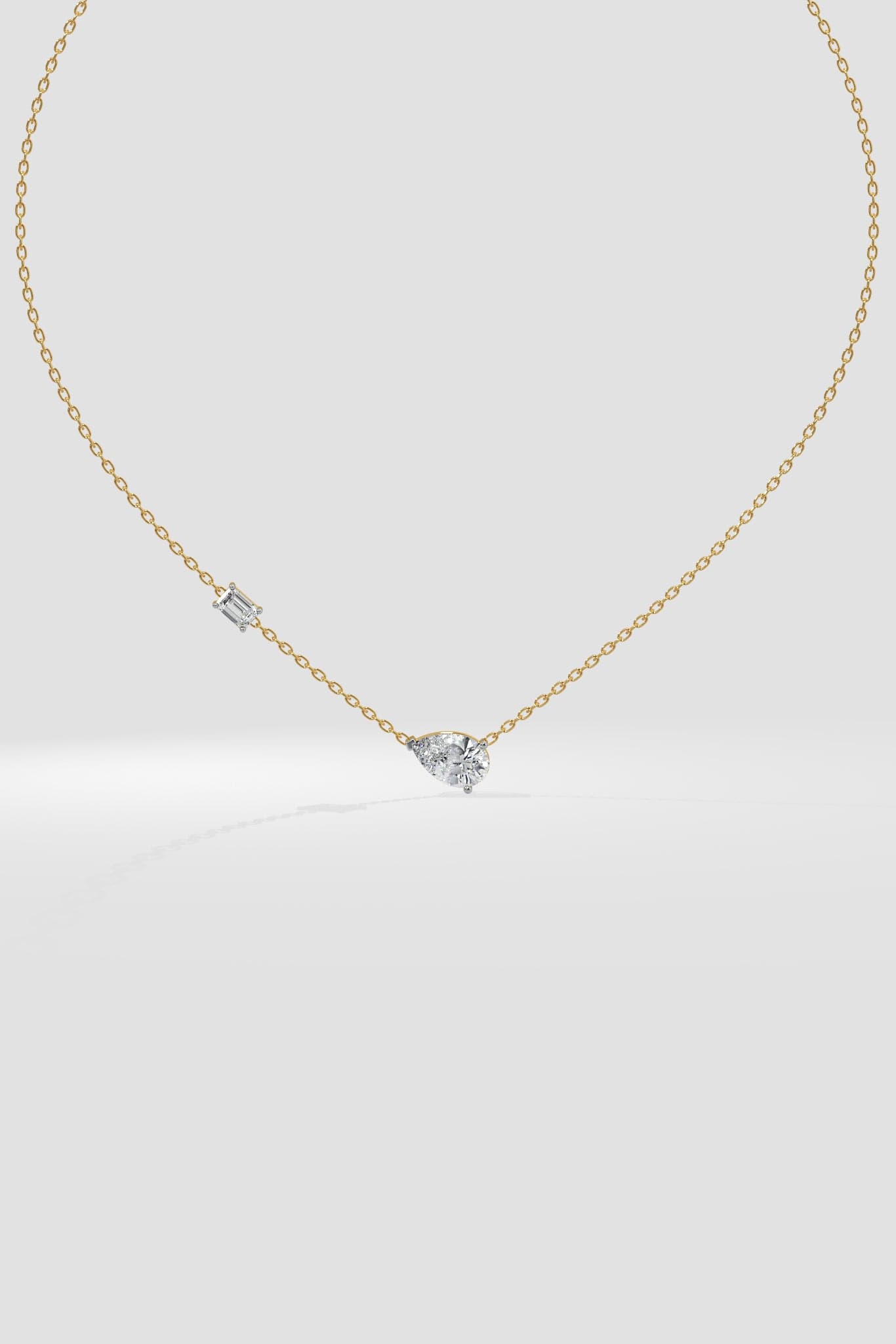 3 Ct Pear Duet Necklace - House of Quadri