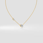 3 Ct Pear Duet Necklace - House of Quadri