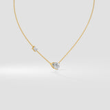 3 Ct Pear Duet Necklace - House of Quadri