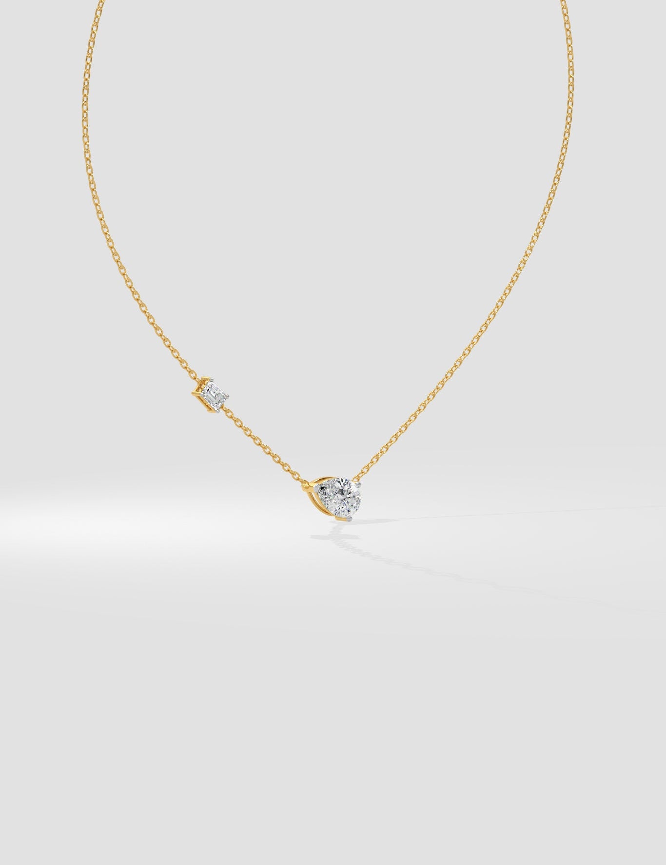 3 Ct Pear Duet Necklace - House of Quadri