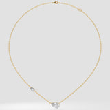 3 Ct Pear Duet Necklace - House of Quadri