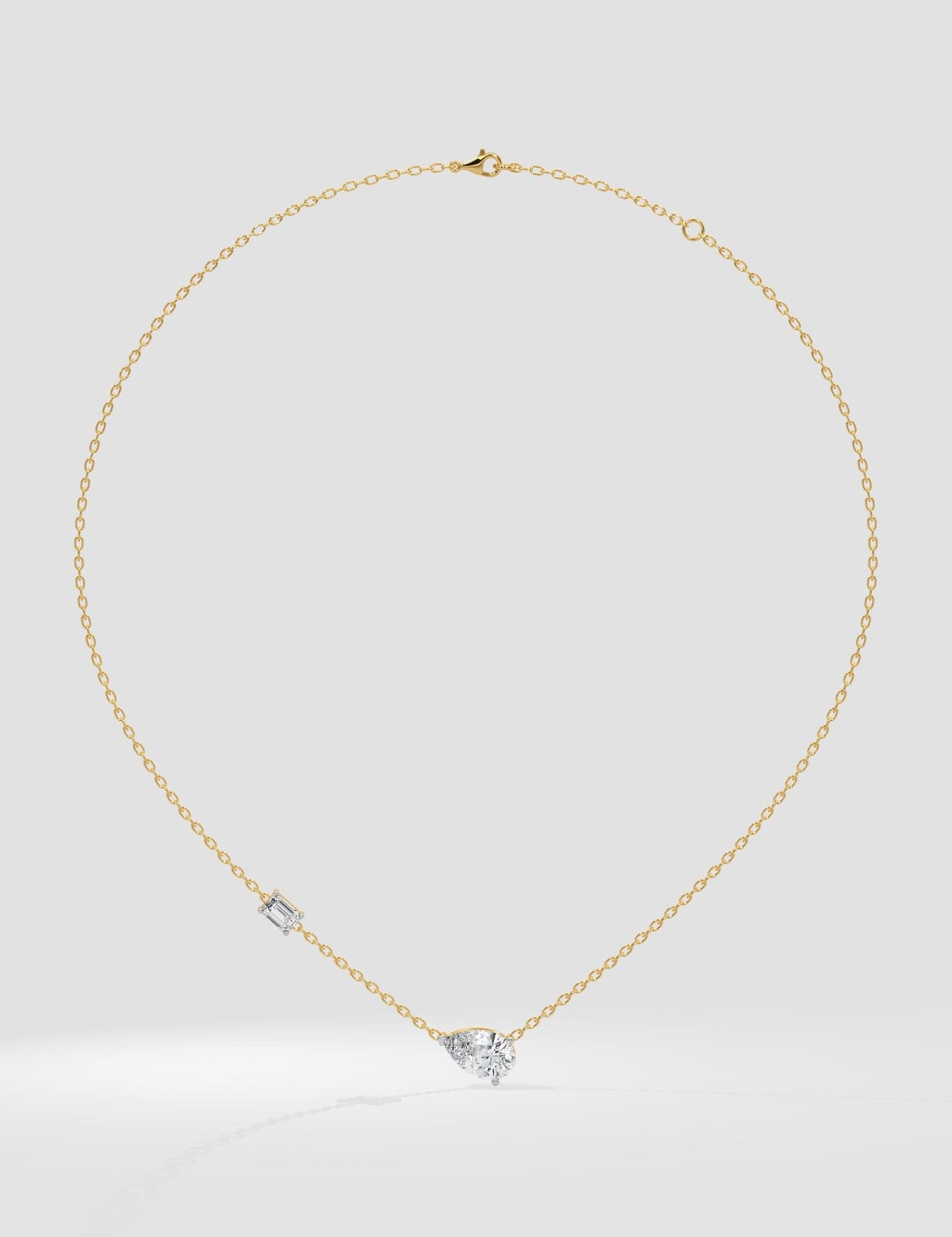 3 Ct Pear Duet Necklace - House of Quadri