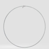 0.02 Ct Infinity Tennis Necklace