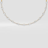 Ellipse Tennis Necklace