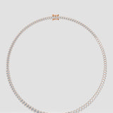 Oval Infinity Tennis Necklace