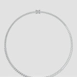 Oval Infinity Tennis Necklace