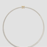 Oval Infinity Tennis Necklace