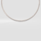Oval Infinity Tennis Necklace