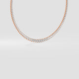 Oval Infinity Tennis Necklace