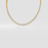 Graduating Heart Tennis Necklace