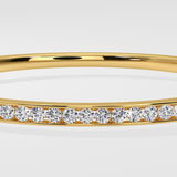 Channel Oval Bangle