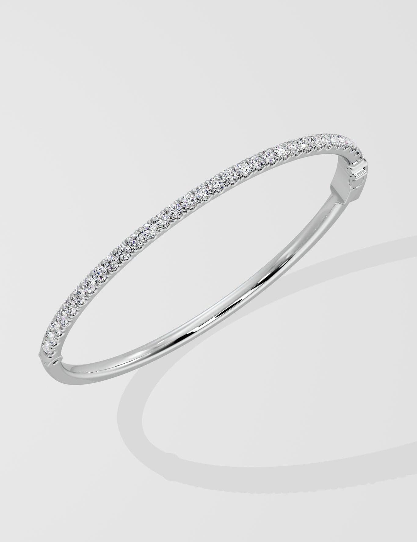 0.05 ct Classic Oval Bangle - House Of Quadri