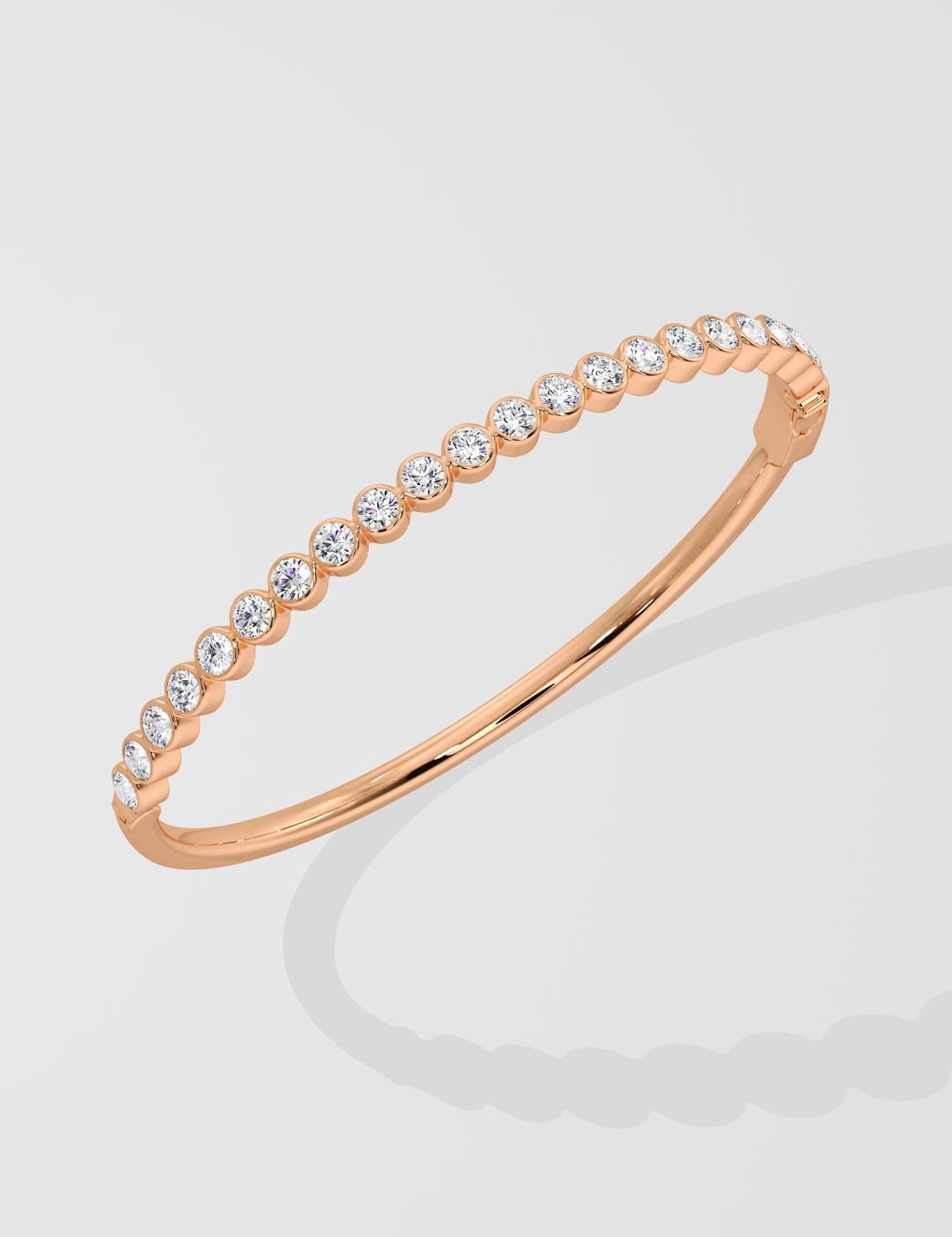 Classic Bezel Oval Bangle - House Of Quadri
