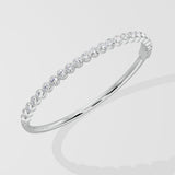 Classic Bezel Oval Bangle