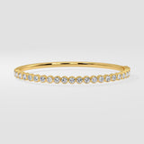 Classic Bezel Oval Bangle