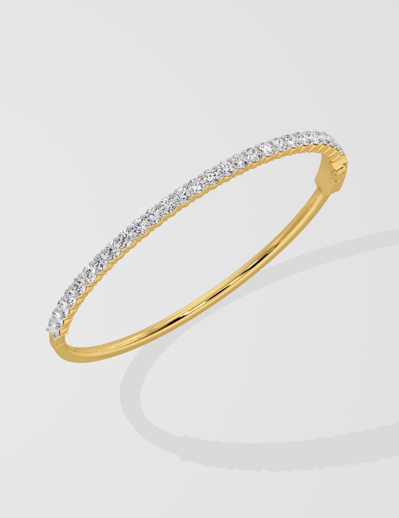 0.10 ct Classic Oval Bangle - House Of Quadri