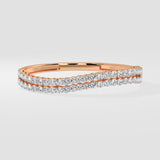 Dual Swirl Oval Bangle
