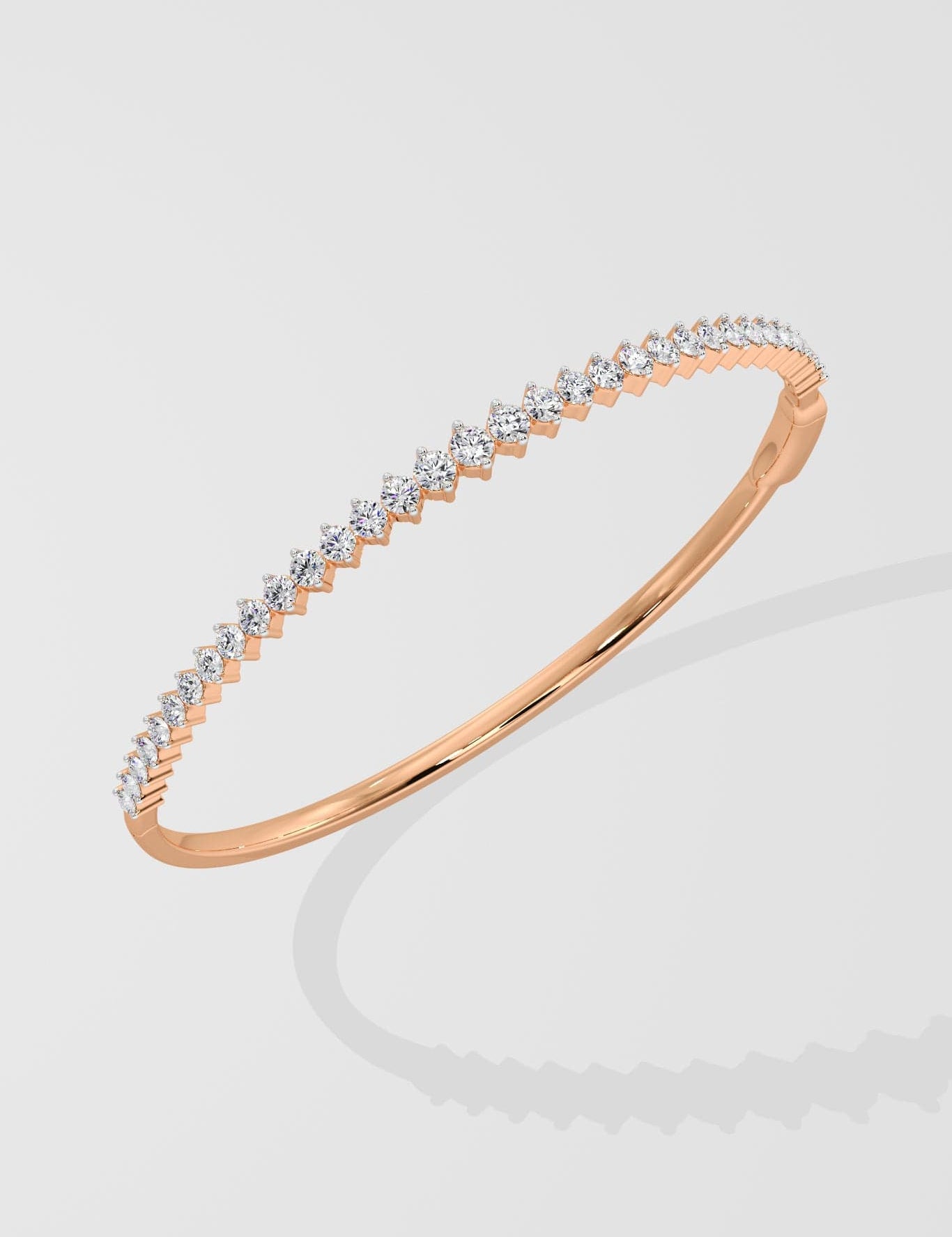 0.07 ct Spark Oval Bangle - House Of Quadri