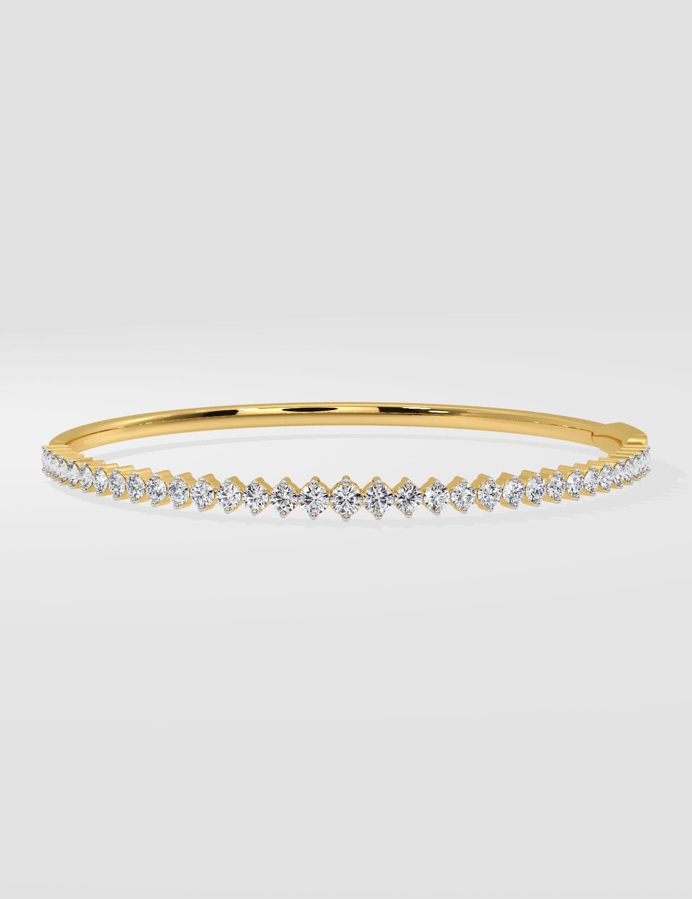 0.07 ct Spark Oval Bangle - House Of Quadri