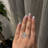 8.68 Ct Oval Cut F VS1