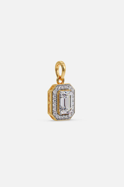 1 ct Emra Pave Halo Pendant