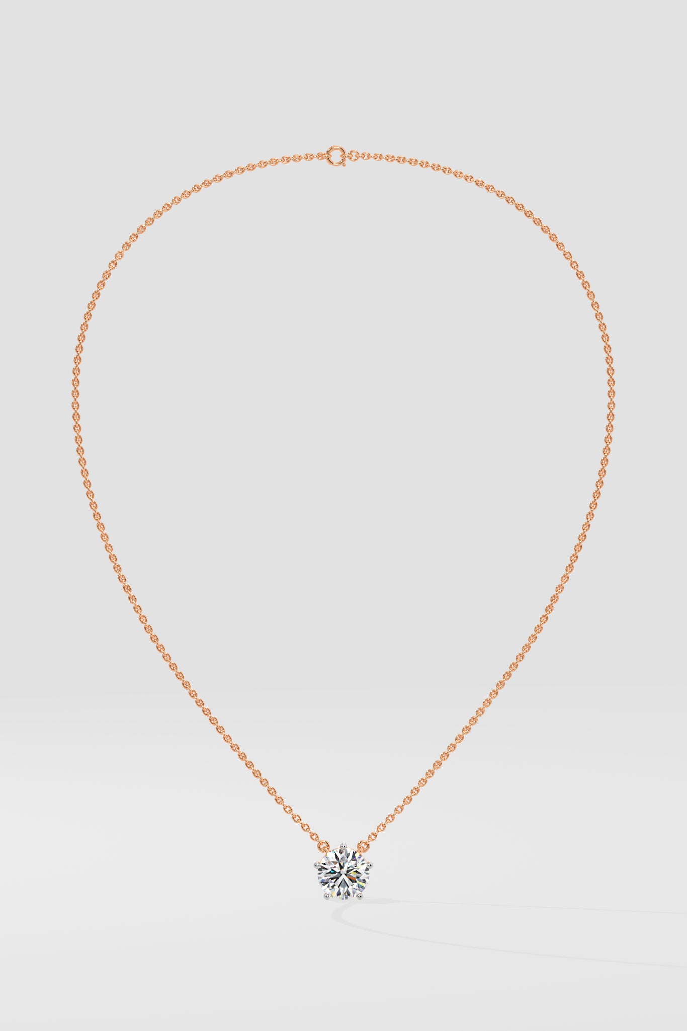 3 ct Solitaire Necklace