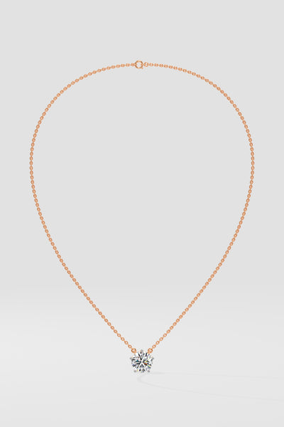 3 ct Solitaire Necklace