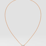 3 ct Solitaire Necklace