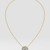 Swirl Solitaire Necklace